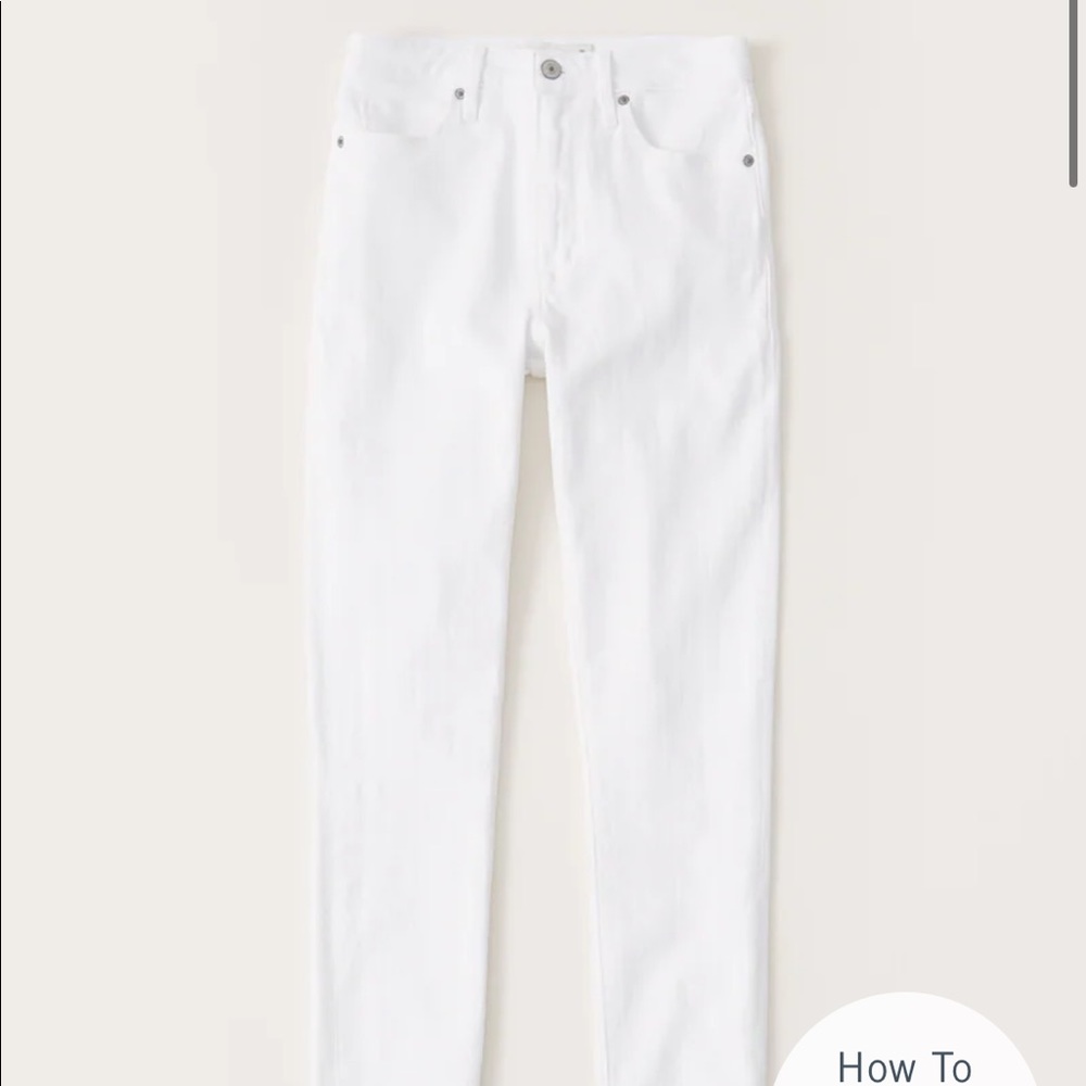 Abercrombie & Fitch Simone High Rise Super Skinny Jeans - White